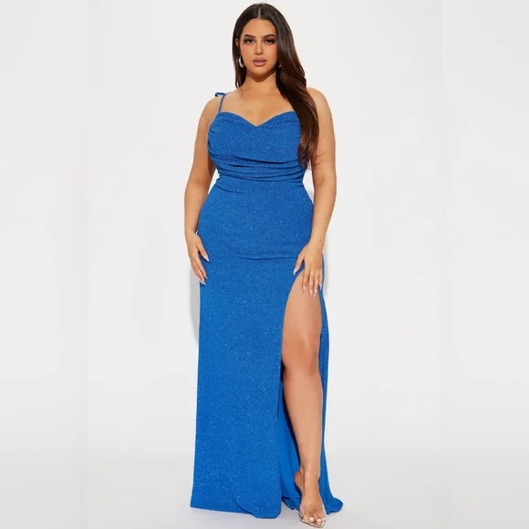 Fashion Nova Dresses Fashion Nova Gown Xl Royal Blue Poshmark